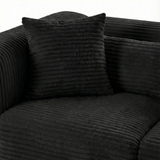 Tarra 4-Piece Fluffy Oversized Performance Corduroy Modular U-Sectional
