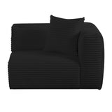 Tarra Fluffy Oversized Performance Corduroy Modular Corner Chair