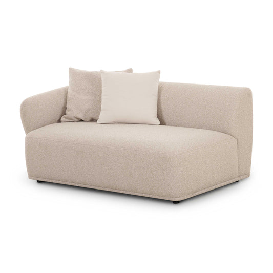 Sylvie 59" Cream Performance Boucle Arm Loveseat