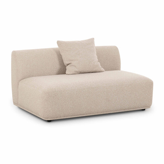 Sylvie 54" Cream Performance Boucle Armless Loveseat
