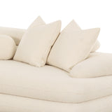 Lulu 2-Piece Cream Performance Boucle L-Shaped Sectional
