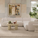 Travie 5-Piece Performance Corduroy Velvet Modular L-Sectional