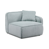 Travie Performance Corduroy Velvet RAF Corner Chair