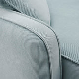 Travie Performance Corduroy Velvet Corner Chair