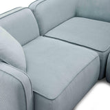 Travie 4-Piece Performance Corduroy Velvet Modular Sectional