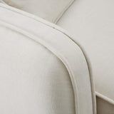 Travie Sand Upcycled Performance Linen LAF Corner Chair