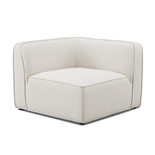 Travie Sand Upcycled Performance Linen Corner Chair
