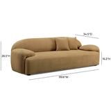 Allegra 100" Velvet Sofa