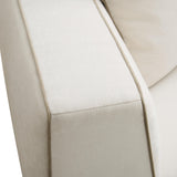 Tristine 96" Cream Contract-Grade Linen Sofa