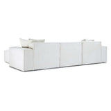 Mindy 4-Piece Performance Chenille Basketweave Modular Sectional