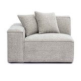 Mindy Performance Chenille Basketweave Modular Corner Chair