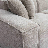 Mindy 115" Performance Chenille Basketweave Modular Sofa