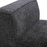 Mindy Performance Chenille Basketweave Modular Armless Chair