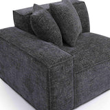 Mindy Performance Chenille Basketweave Modular Corner Chair
