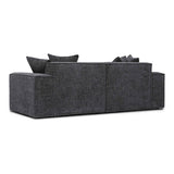 Mindy 84" Performance Chenille Basketweave Modular Loveseat
