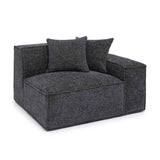 Mindy Performance Chenille Basketweave Modular Corner Chair