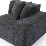 Mindy Performance Chenille Basketweave Modular Corner Chair