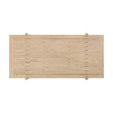 Gata 87" Light Teak Outdoor Rectangular Dining Table