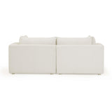 Hangover 81" Cream Performance Fabric Outdoor Modular Loveseat