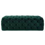 Kaylee 49" Performance Velvet Tufted Jumbo Ottoman