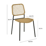 Lucy Dyed Cord Stackable Outdoor Dining Chair