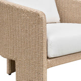 Alexa Rattan Performance Fabric Outdoor Accent Chair