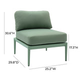 Kapri Modular Outdoor Armless Chair