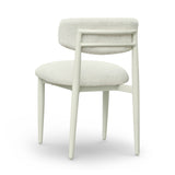 Annika Textured Contract-Grade Fabric Outdoor Dining Side Chair