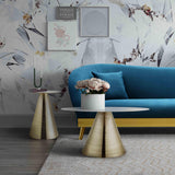 Tempo 30" Marble Round Coffee Table
