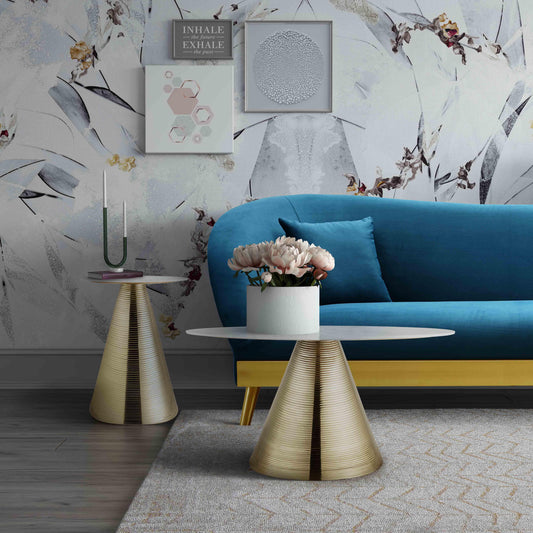 Tempo Marble Round Side Table