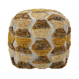 Sawyer Natural Tones Tufted Pouf