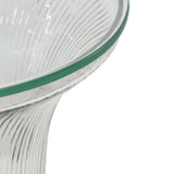 Cassandra Glass Flared Side Table