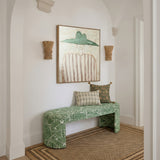 Greenspace 39" Rounded Upholstered Bench