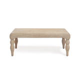 Vicky 49" Natural Woven Seagrass Rectangular Coffee Table