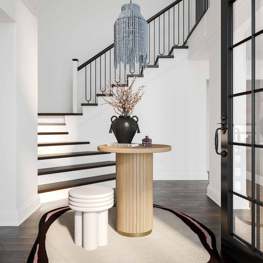 Chelsea Oak Wood Entry Table