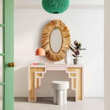 Suzie 45" Rattan Console Table