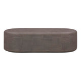 Suraya 55" Indoor/Outdoor Concrete Rounded Coffee Table
