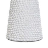 Coast Pearl White Seashell Round Side Table