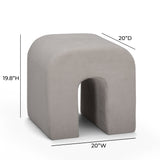 Desi Performance Velvet Ottoman