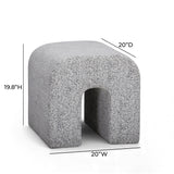 Desi Woven Performance Fabric Ottoman