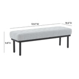 Olivia 53" Performance Boucle Bench