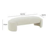 Toledo 53" Performance Velvet Bench
