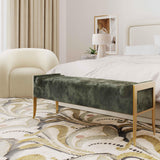 Ines 67" Textured Performance Velvet Bench
