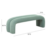 Leigh 56" Performance Velvet Channeled Bench