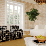 Pippa Geometric Performance Jacquard Weave Accent Stool