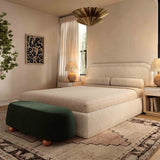 Jaine 48" Performance Boucle Large Ottoman
