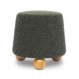 Jaine Contract-Grade Faux Mohair Ottoman