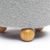 Jaine Contract-Grade Faux Mohair Ottoman