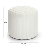 Pouch Chenille Ottoman