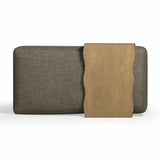 Spencer 54" Performance Basketweave Ottoman with Bridge Table